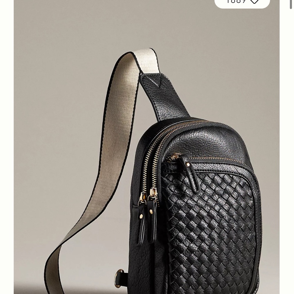 Urban Originals Black Woven Belt Bag